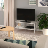 IKEA BAGGEBO TV bench, metal/white, 90x35x40 cm