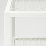 IKEA BAGGEBO TV bench, metal/white, 90x35x40 cm