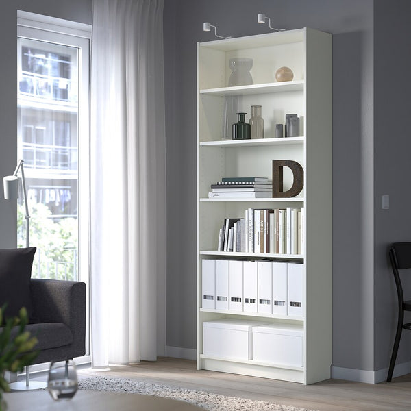 IKEA BILLY Bookcase, white, 80x28x202 cm