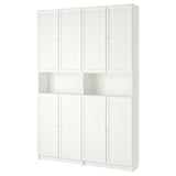 IKEA BILLY Bookcase w extension, white, 160x30x237 cm