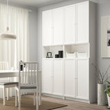 IKEA BILLY Bookcase w extension, white, 160x30x237 cm