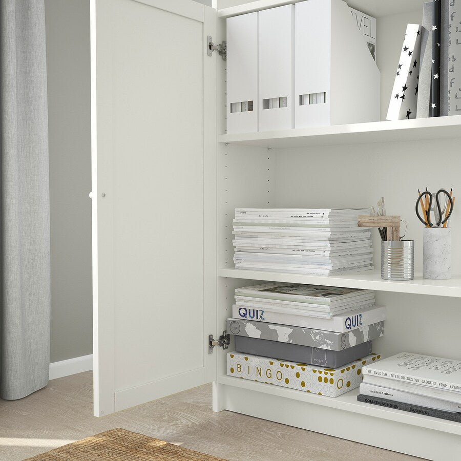 IKEA BILLY Bookcase w extension, white, 160x30x237 cm