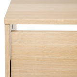 IKEA BISSA Shoe cabinet with 2 doors, oak effect, 49x28x93 cm