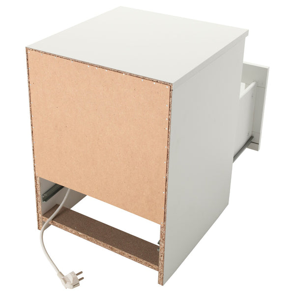 IKEA BRIMNES Bedside table, white, 39x41 cm