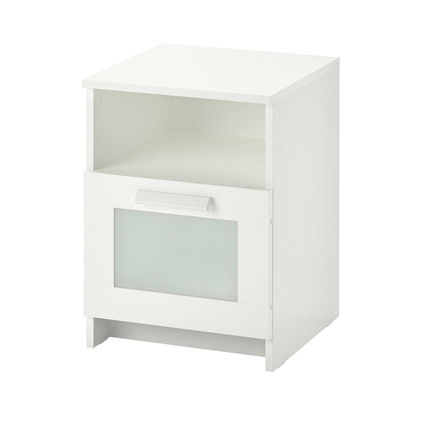 IKEA BRIMNES Bedside table, white, 39x41 cm (Sample Clearance)