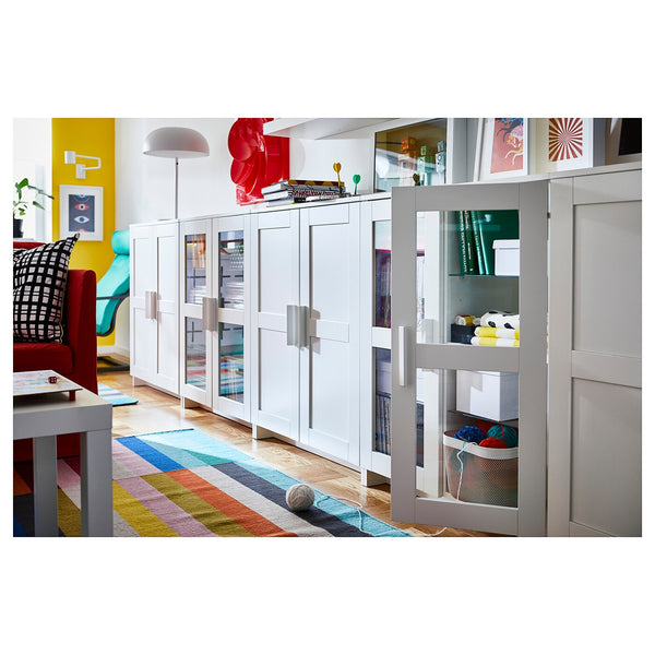 IKEA BRIMNES Cabinet with doors, white, 78x95 cm