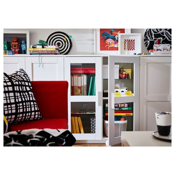 IKEA BRIMNES Cabinet with doors, white, 78x95 cm