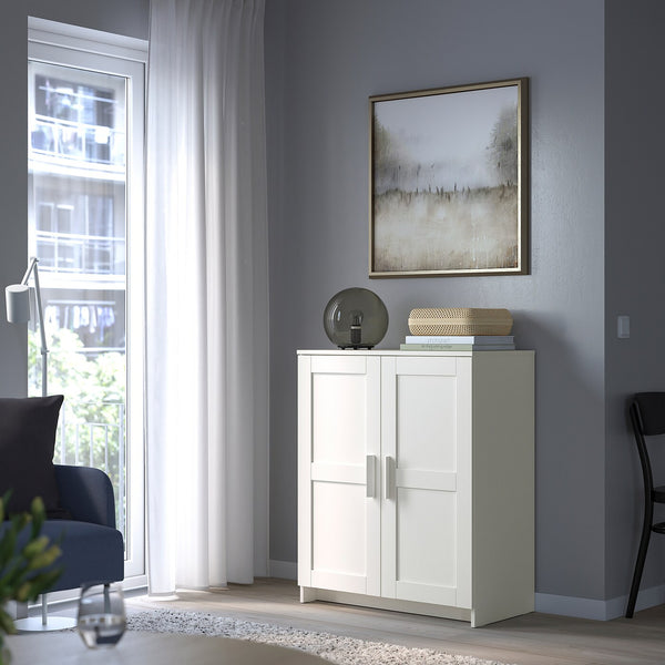 IKEA BRIMNES Cabinet with doors, white, 78x95 cm