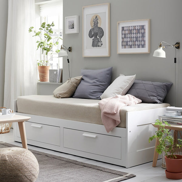 IKEA BRIMNES Day-bed frame, white, 80x200 cm
