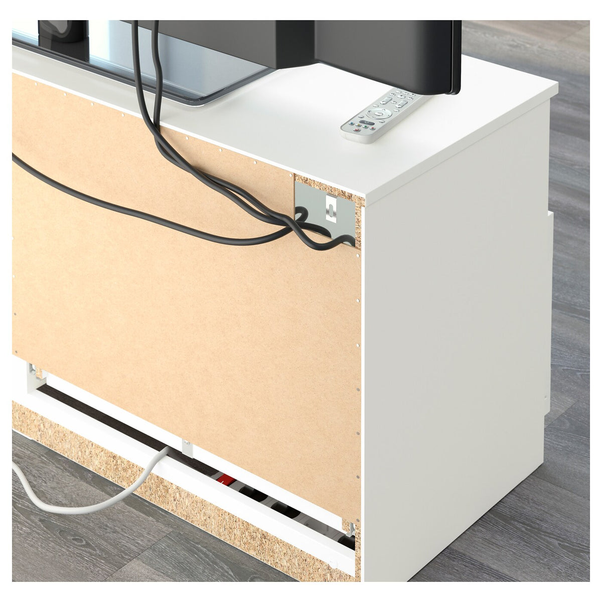 IKEA BRIMNES TV bench, white, 120x41x53 cm