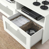 IKEA BRIMNES TV bench, white, 120x41x53 cm