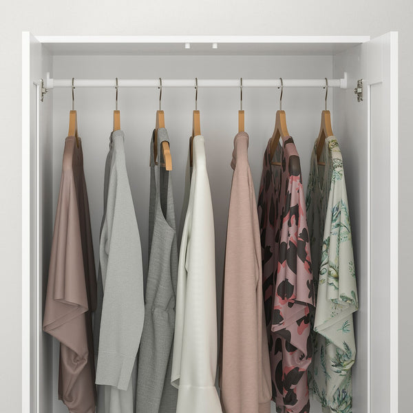 IKEA BRIMNES Wardrobe with 2 doors, white, 78x190 cm