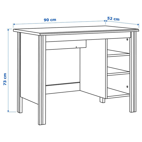 IKEA BRUSALI Desk, white, 90x52 cm