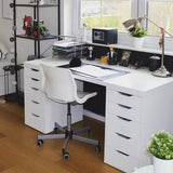 IKEA LAGKAPTEN / 2 ALEX Desk, white, 140x60 cm