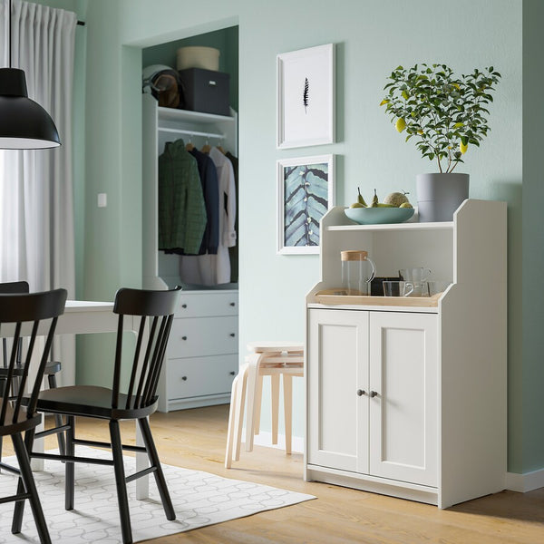 IKEA HAUGA Cabinet with 2 doors, white, 70x116 cm