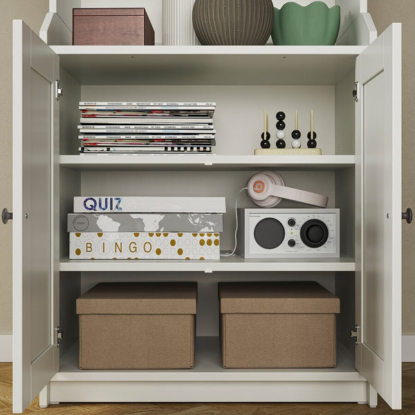 IKEA HAUGA Cabinet with 2 doors, white, 70x116 cm