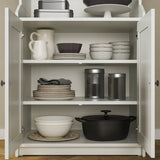 IKEA HAUGA Cabinet with 2 doors, white, 70x116 cm