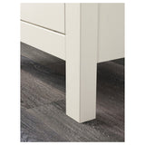 IKEA HEMNES Chest of 2 drawers, white stain, 54x66 cm