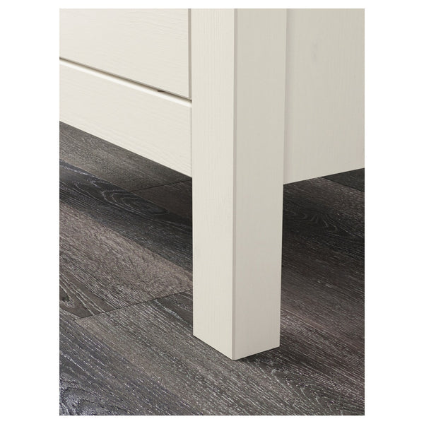 IKEA HEMNES Chest of 2 drawers, white stain, 54x66 cm