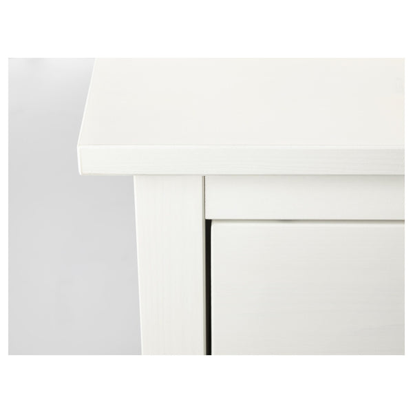 IKEA HEMNES Chest of 2 drawers, white stain, 54x66 cm
