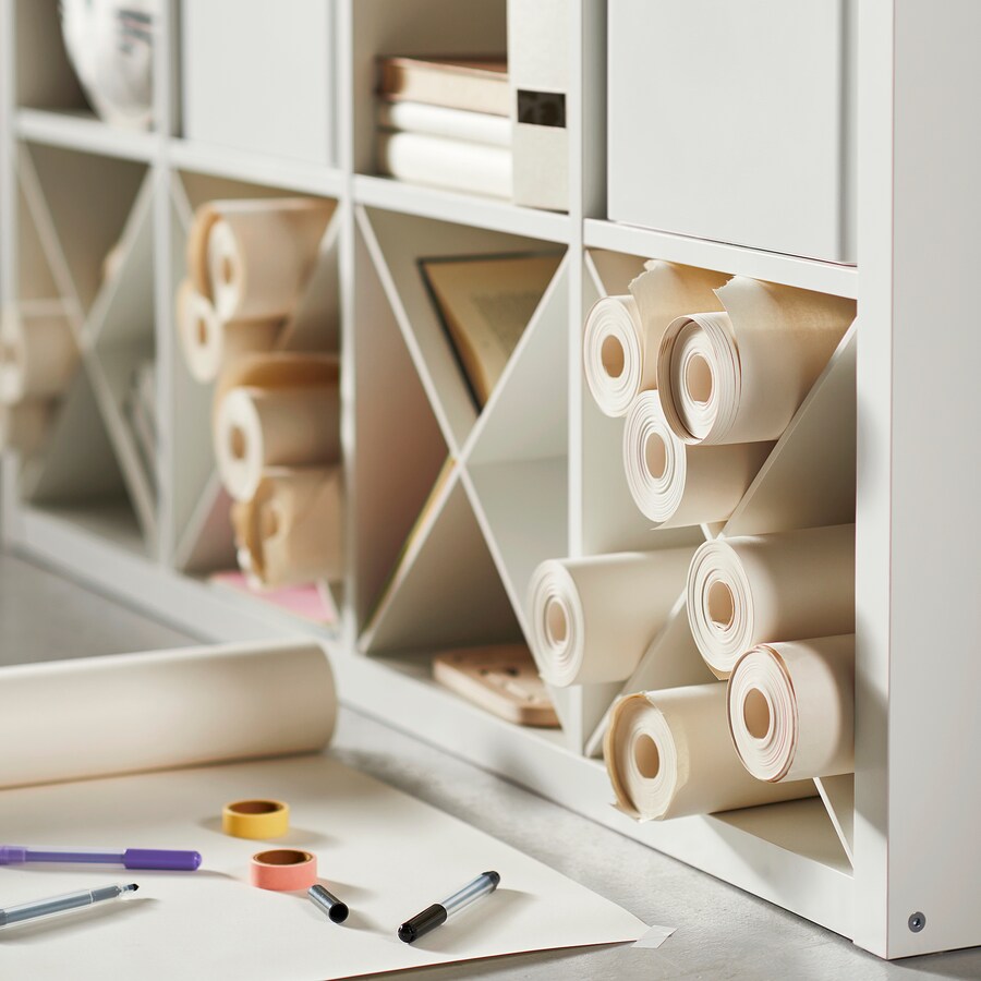 IKEA KALLAX Insert with compartments, white