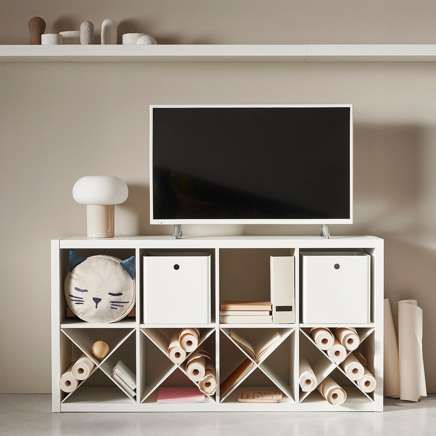 IKEA KALLAX Insert with compartments, white
