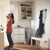 IKEA KALLAX Shelving with underframe, oak effect, 77x94 cm
