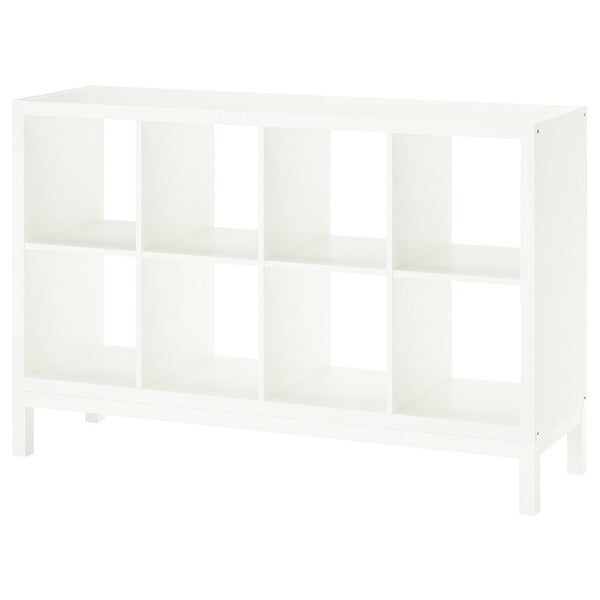 IKEA KALLAX Shelving with underframe, white, 147x94 cm