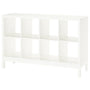 IKEA KALLAX Shelving with underframe, white, 147x94 cm