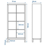 IKEA KALLAX Shelving with underframe, white, 77x164 cm