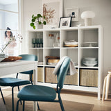 IKEA KALLAX Shelving with underframe, white, 147x129 cm