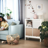 IKEA KALLAX Shelving with underframe, white, 77x94 cm