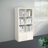 IKEA KALLAX Shelving with 2 doors, 4x2, white, 77x147 cm