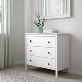 IKEA KOPPANG Chest of 3 drawers, white, 90x83 cm