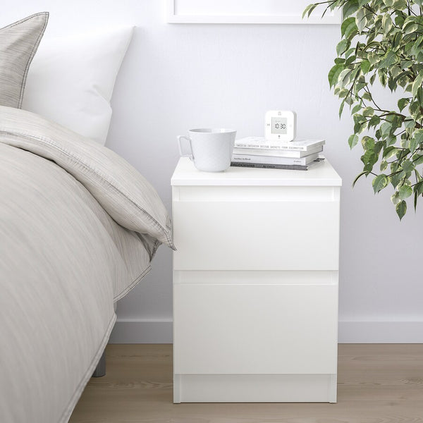 IKEA KULLEN Chest of 2 drawers, white, 35x49 cm