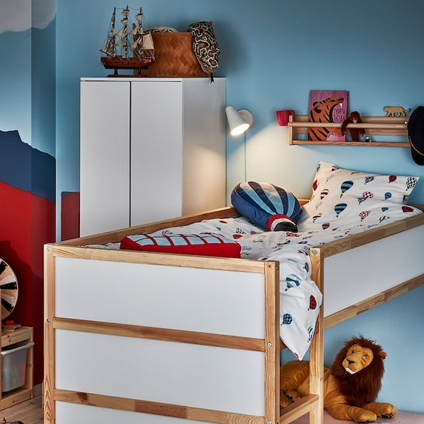 IKEA KURA Reversible bed frame, pine, 90x200 cm