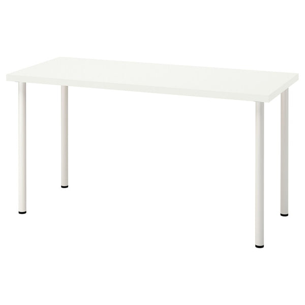 IKEA LAGKAPTEN / ADILS Desk, 140x60 cm, white