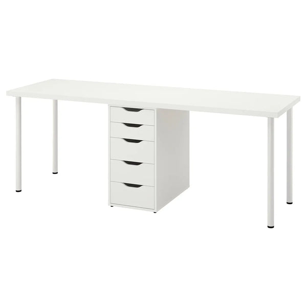 IKEA LAGKAPTEN / ALEX desk, white, 200x60 cm