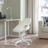 IKEA LOBERGET / MALSKAR Swivel chair, white