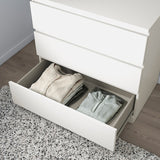 IKEA MALM Chest of 3 drawers, white, 80x78 cm