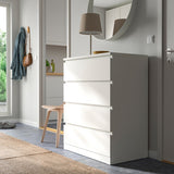 IKEA MALM Chest of 4 drawers, white, 80x100 cm