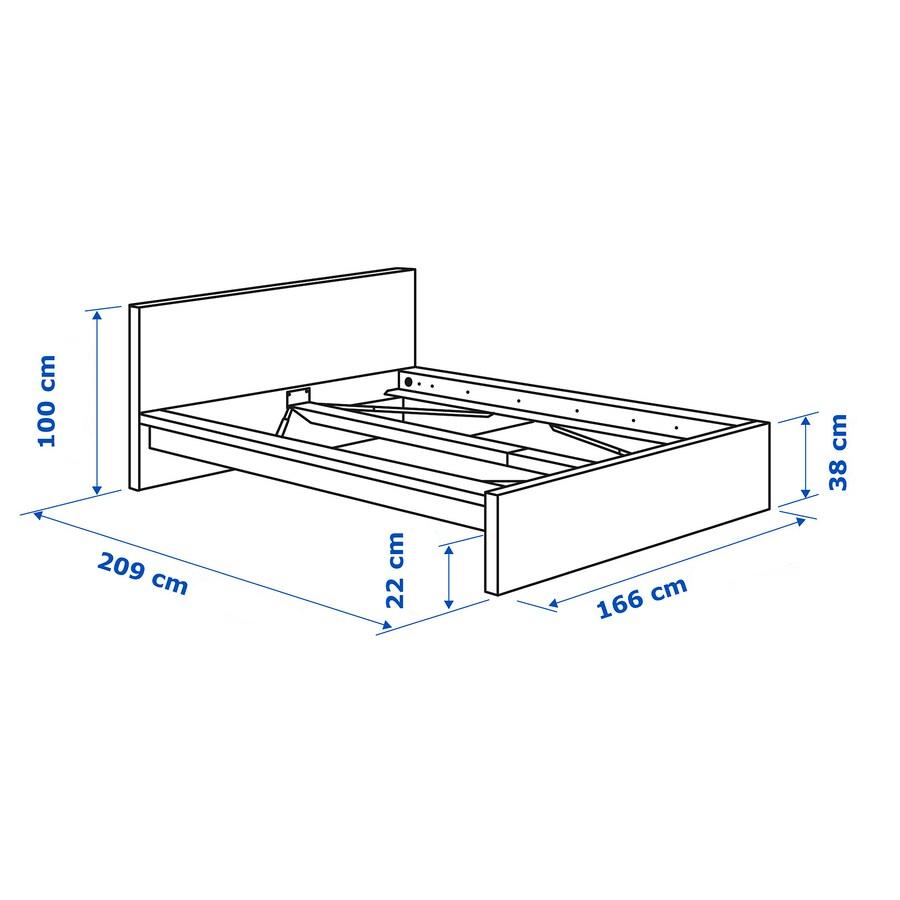 IKEA MALM Bed frame white Queen Good Furniture