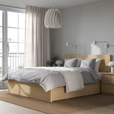 IKEA MALM Bed with 2 drawers, oak veneer, Queen