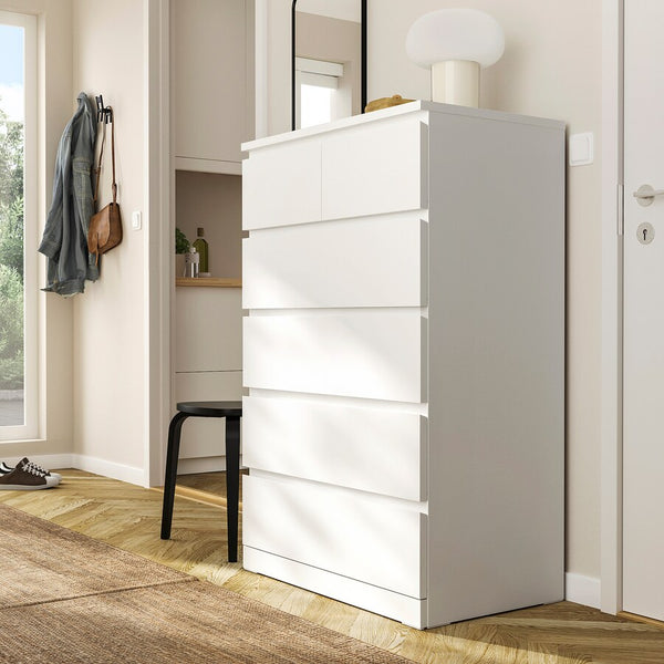 IKEA MALM Chest of 6 drawers, white, 80x123 cm