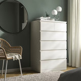 IKEA MALM Chest of 6 drawers, white, 80x123 cm
