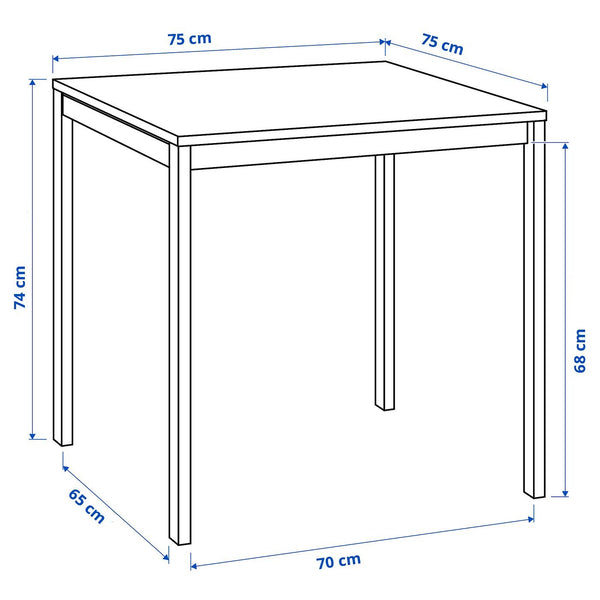 IKEA MELLTORP Table, white, 75x75 cm