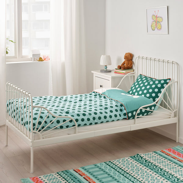 IKEA MINNEN Extendable bed w sprung mattress, 80x200 cm