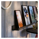 IKEA MOSSLANDA Picture ledge, black, 115 cm