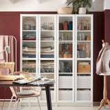 IKEA BILLY OXBERG glass door, white, 40x192 cm