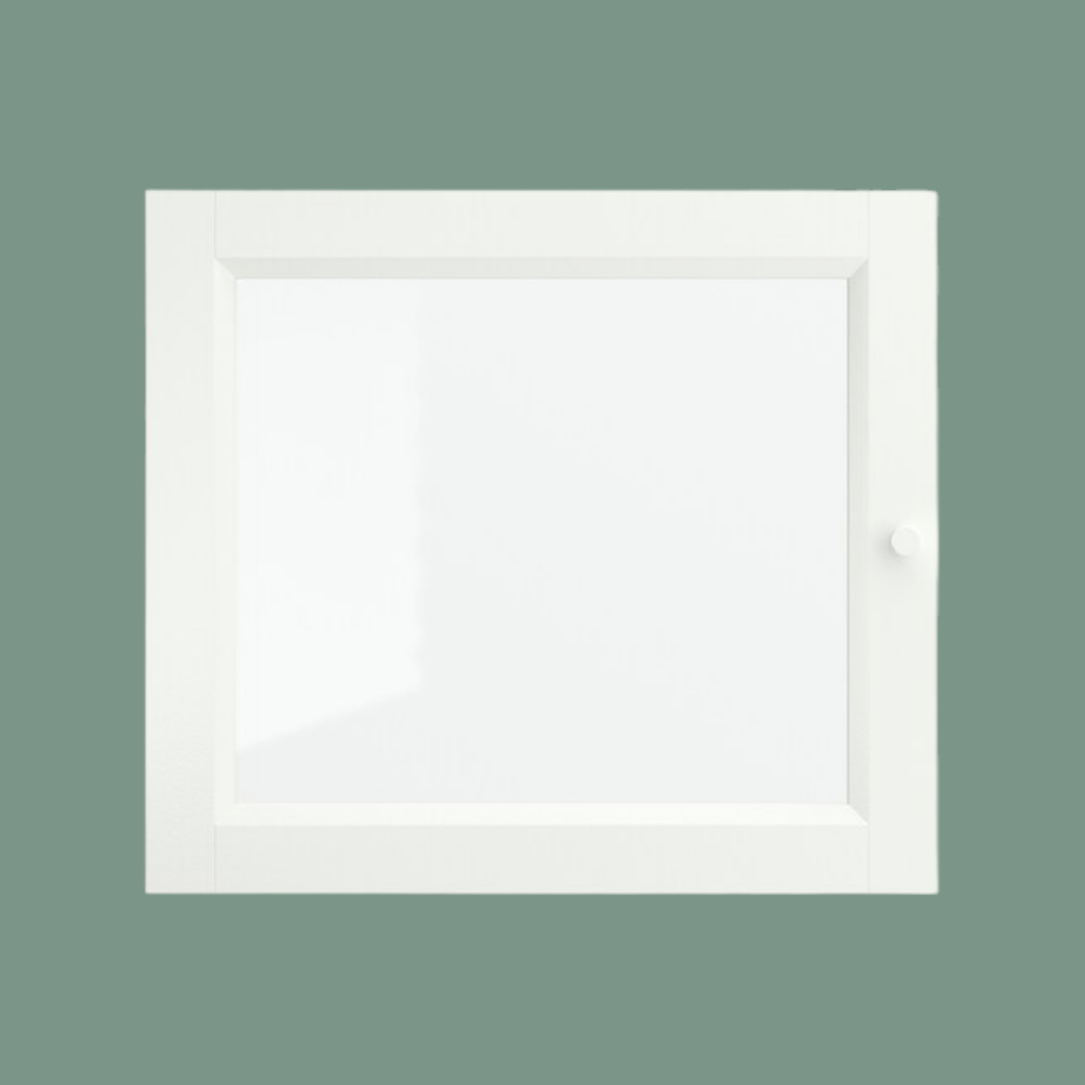 IKEA BILLY OXBERG glass door, white, 40x35 cm